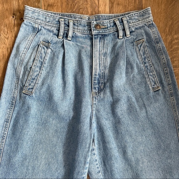 Vintage 90s Liz Claiborne Pleated High Rise Tapered Balloon Mom Jeans - Picture 3 of 11